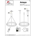Homelighting Amaya SE LED 60 - Moderne schwarze smarte Pendelleuchte