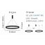 Homelighting Amaya SE LED 80 - Moderne schwarze Smart Pendelleuchte