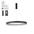 Homelighting Amaya SE LED 80 - Lámpara colgante inteligente negra moderna