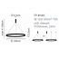 Homelighting Amaya SE LED 100 - Suspension noire moderne et intelligente pour tous les espaces