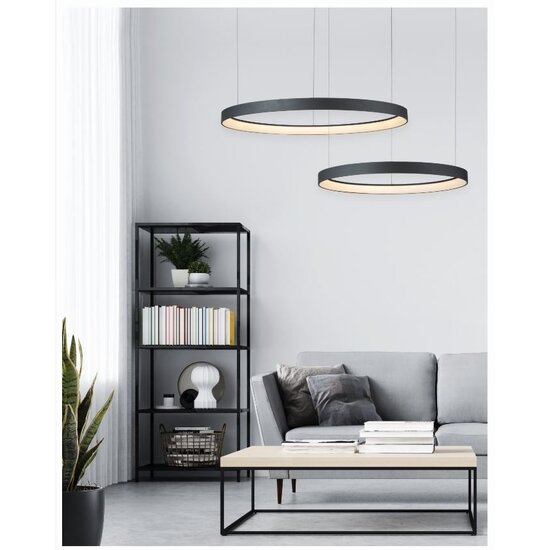 Homelighting Amaya SE LED 100 - Moderne schwarze Smart-Pendelleuchte für jeden Raum