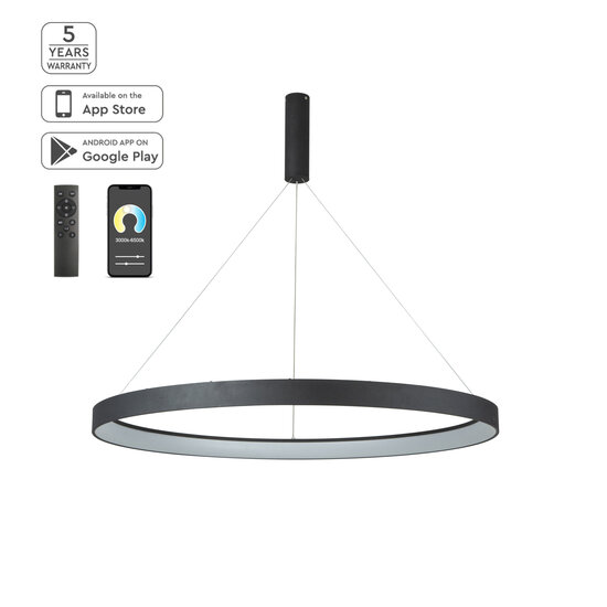 Homelighting Amaya SE LED 100 - Moderne zwarte smart hanglamp voor elke ruimte