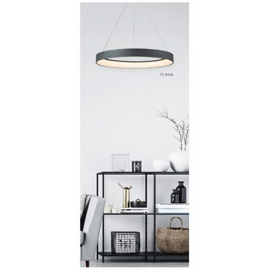 Homelighting Amaya SE LED 60 - Lámpara colgante inteligente negra moderna