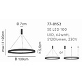 Homelighting Amaya SE LED 100 - Moderne Kupferpendelleuchte für stilvolle Beleuchtung