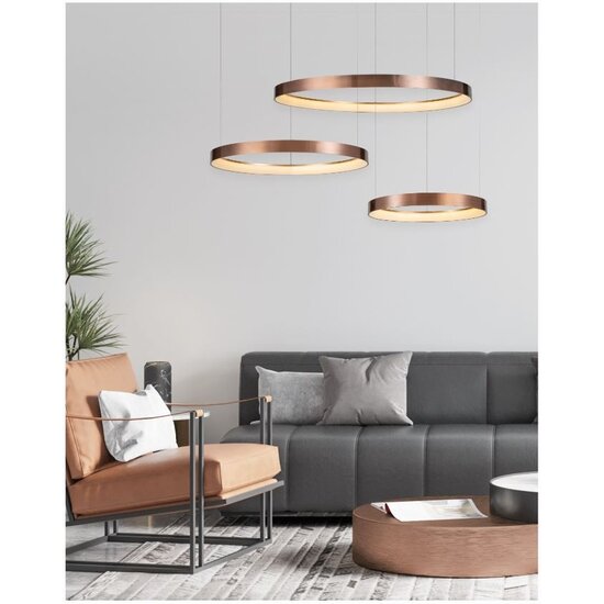 Homelighting Amaya SE LED 80 - Modern copper pendant lamp for stylish lighting