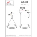 Homelighting Amaya SE LED 100 - Suspension moderne dorée pour un éclairage élégant