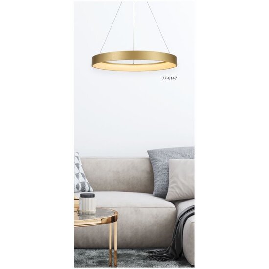 Homelighting Amaya SE LED 60 - Moderne goldene Pendelleuchte für stilvolle Beleuchtung