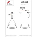 Homelighting Amaya SE LED 60 - Suspension dorée moderne pour un éclairage élégant