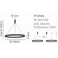 Homelighting Amarylis SE LED 100 - Modern chrome pendant lamp for stylish lighting