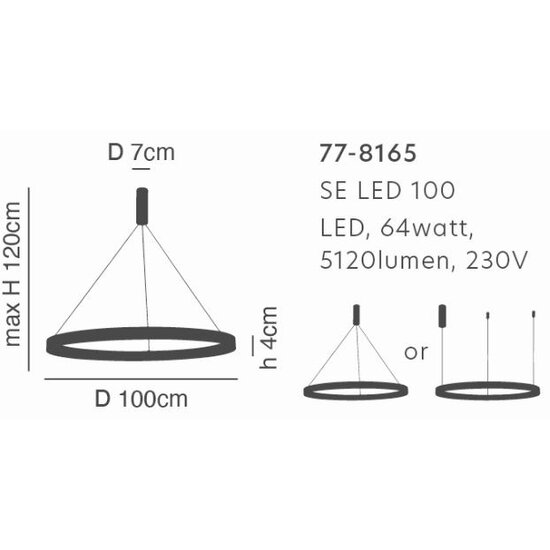 Homelighting Amarylis SE LED 100 - Moderne Chrompendelleuchte für stilvolle Beleuchtung