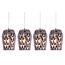 Homelighting Luca SE4288S-04 - Handgemaakte rookglazen hanglamp voor moderne interieurs
