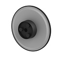 Spectrum LED PIATTA 18W CCT 230V IP44 250x47MM LÁMPARA DE FACHADA REDONDA NEGRA - Iluminación perfecta para cualquier fachada