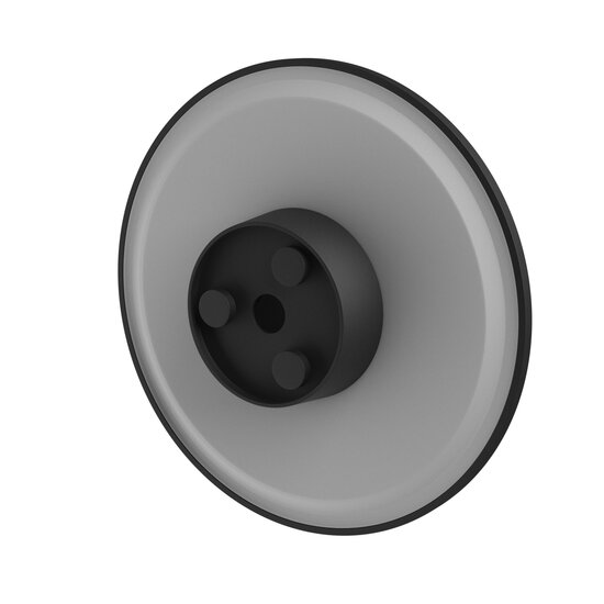 Spectrum LED PIATTA 18W CCT 230V IP44 250x47MM BLACK ROUND FACADE LAMP - Perfecte verlichting voor elke gevel