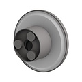 Spectrum LED PIATTA 9W CCT 230V IP44 120x47MM GRAY ROUND FACADE LAMP - Ideal für stilvolle Außenbeleuchtung