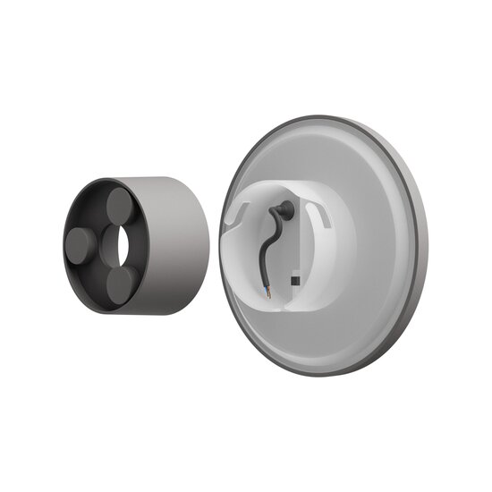 Spectrum LED PIATTA 9W CCT 230V IP44 120x47MM GRAY ROUND FACADE LAMP - Ideal für stilvolle Außenbeleuchtung