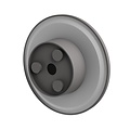 Spectrum LED PIATTA 12W CCT 230V IP44 180x47MM GRAY ROUND FACADE LAMP - Perfect voor sfeervolle buitenverlichting
