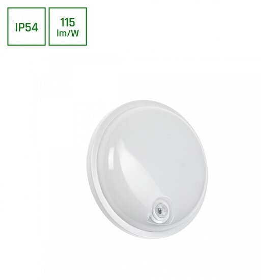 Spectrum LED TECHNIC LAMP LED 20W IP54 230V ROUND NW PIR - Éclairage idéal pour tout espace