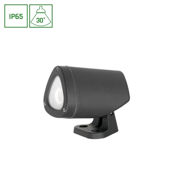 Spectrum LED TORRE 1LED CREE 30DEG 230V 3W IP65 CW WALL-MOUNTED - Perfecte wandverlichting voor elke ruimte