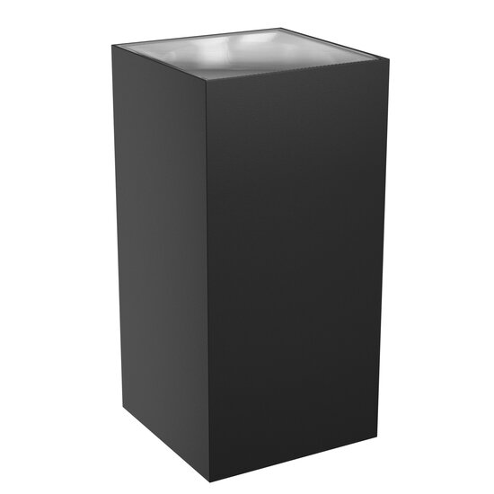 Spectrum LED TORRE 18W CCT 230V IP54 99x78x162MM BLACK SQUARE FACADE LAMP - Perfect voor buitenverlichting