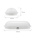 Spectrum LED TECHNIC LAMP LED 20W IP54 230V OVAL NW PIR - Éclairage parfait pour un usage intérieur et extérieur