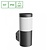 Spectrum LED STELLA COLUMN WALL GU10 6W CCT 230V 270DEG IP44 IK08 100X120X245MM BLACK ROUND FACADE LAMP