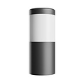 Spectrum LED STELLA COLUMN WALL GU10 6W CCT 230V 270DEG IP44 IK08 100X120X245MM BLACK ROUND FACADE LAMP - Perfect voor moderne gevelverlichting