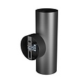 Spectrum LED SQUALLA VARIOSA TUBO 2XGU10 SCONCE 230V IP20 55X160X90MM BLACK ROUND - Creëer een sfeervolle ambiance in uw ruimte