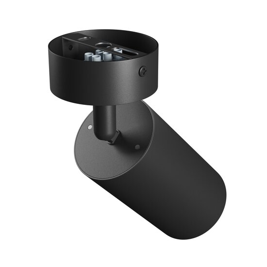 Spectrum LED SQUALLA VARIOSA GU10 SCONCE 230V IP20 55x100x165MM BLACK ROUND - Perfecte wandverlichting voor elke ruimte