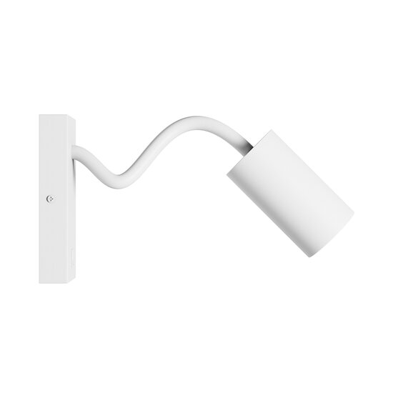 Spectrum LED SQUALLA VARIOSA FLEXI SWITCH GU10 SCONCE 230V IP20 55x100x410MM WHITE ROUND - Perfecte wandverlichting voor elke ruimte