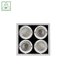MODERN-DAY 4X1LED COB CITIZEN 40DEG 230V 4X27W IP20 WW DOWNLIGHT SQUARE