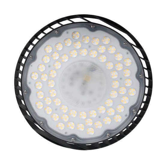 Spectrum LED PLATEO SUN 4 HIGH BAY 205W NW 230V 70DEG IP65 IK06 303X90MM BLACK - Idéal pour l'éclairage industriel