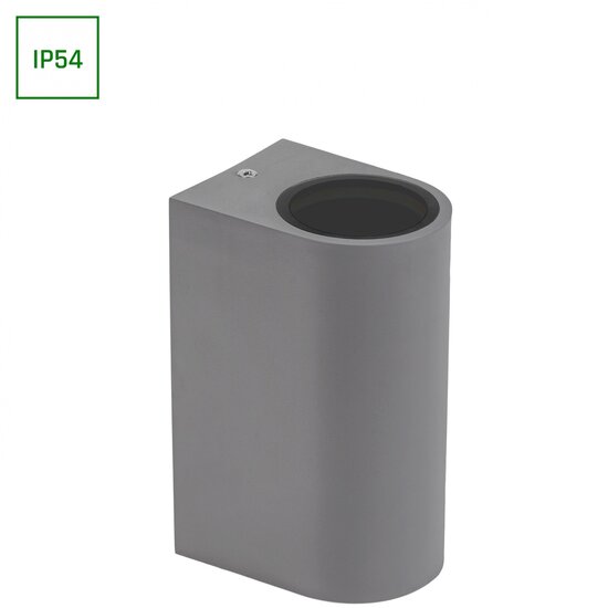 Spectrum LED PARETE GU10 X2 BIDIRECTIONAL SCONCE 250V IP54 150 X 73 X 95MM GRAY - Perfekte Wandbeleuchtung für jeden Raum