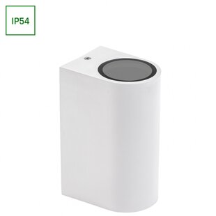 PARETE GU10 X2 BIDIRECTIONAL SCONCE 250V IP54 150 X 73 X 95MM WHITE