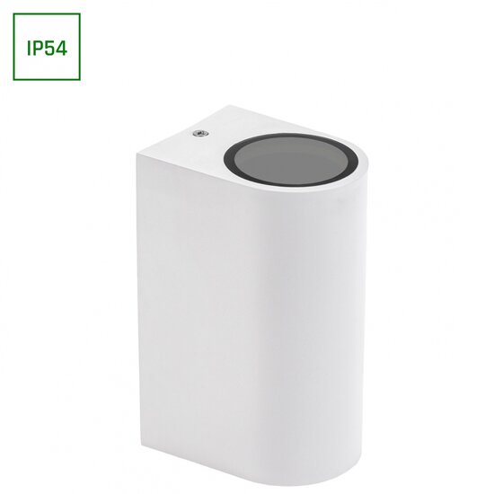 Spectrum LED PARETE GU10 X2 BIDIRECTIONAL SCONCE 250V IP54 150 X 73 X 95MM WHITE - Schaffen Sie eine gemütliche Atmosphäre in jedem Raum
