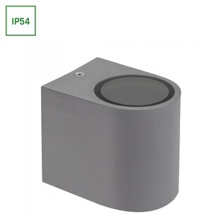 PARETE GU10 X1 UNIDIRECTIONAL SCONCE 250V IP54 80 X 73 X 95MM GRAY
