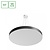 Spectrum LED NYMPHEA OPTIMA BLACK 65W CCT 230V 120DEG IP20 FI600X50MM WHITE BLACK ROUND