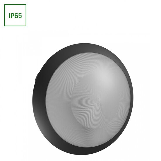 Spectrum LED NYMPHEA OMNI BLACK SENSE E27 230V IP65 IK08 FI300X90MM BLACK ROUND SENSOR MODULE - Perfect voor moderne verlichting