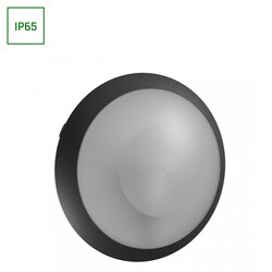 NYMPHEA OMNI BLACK E27 230V IP65 IK08 FI300X90MM BLACK ROUND