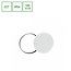 Spectrum LED NYMPHEA BLACK & WHITE RINGS 24W CCT 230V 115DEG IP54 FI320X52 - Creëer een sfeervolle ambiance