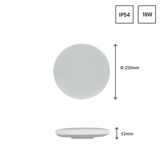 Spectrum LED NYMPHEA BLACK & WHITE RINGS 18W CW 230V - Perfecte verlichting voor elke ruimte