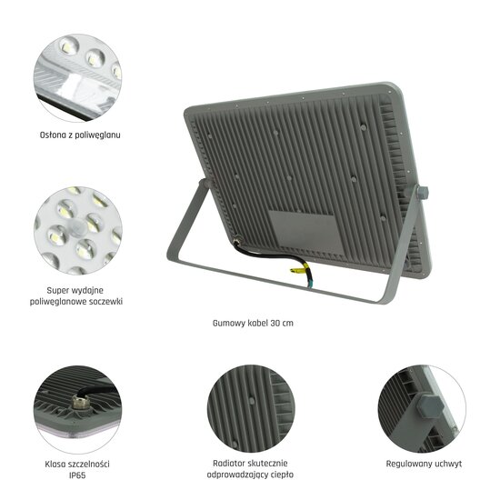 Spectrum LED NOCTIS MAX FLOODLIGHT 200W CW - Krachtige verlichting voor buitenruimtes