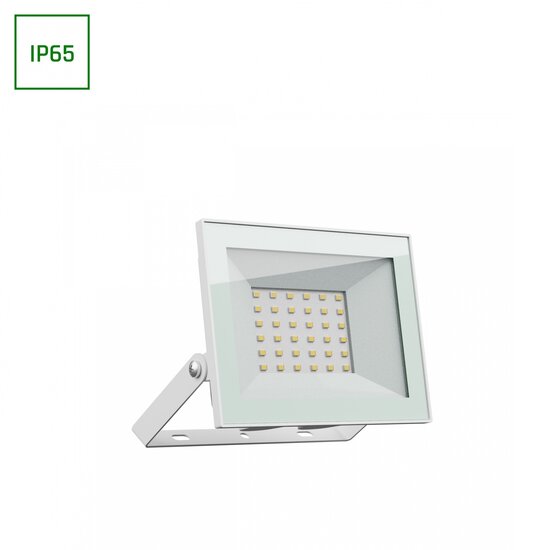 Spectrum LED NOCTIS LUX 4 FLOODLIGHT 30W CW 230V IP65 141x107x25 WHITE - Iluminación ideal para espacios exteriores