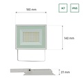 Spectrum LED NOCTIS LUX 3 FLOODLIGHT 50W WW 230V IP65 - Solución perfecta de iluminación exterior