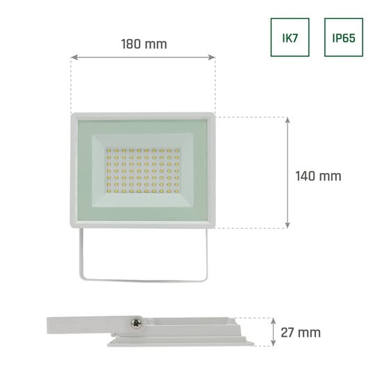 Spectrum LED NOCTIS LUX 3 FLOODLIGHT 50W WW 230V IP65 - Solución perfecta de iluminación exterior