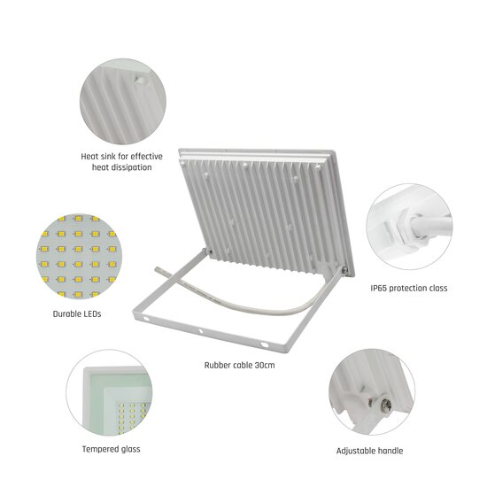 Spectrum LED NOCTIS LUX 3 FLOODLIGHT 50W CW 230V IP65 - Iluminación ideal para espacios exteriores