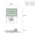 Spectrum LED NOCTIS LUX 3 FLOODLIGHT 30W WW 230V IP44 - Iluminación exterior ideal con sensor PIR