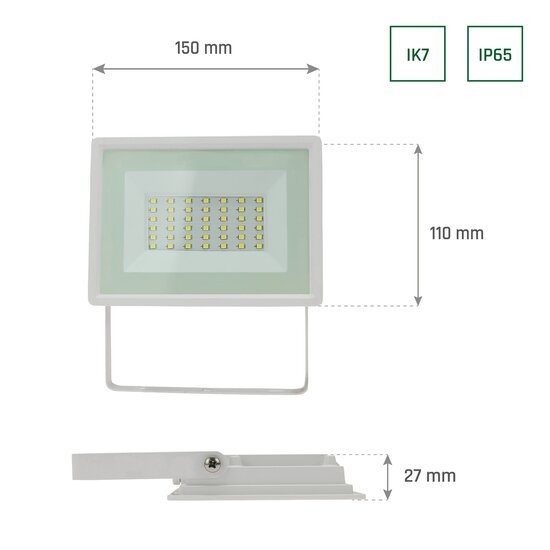 Spectrum LED NOCTIS LUX 3 FLOODLIGHT 30W NW 230V IP65 - Ideal para iluminación exterior