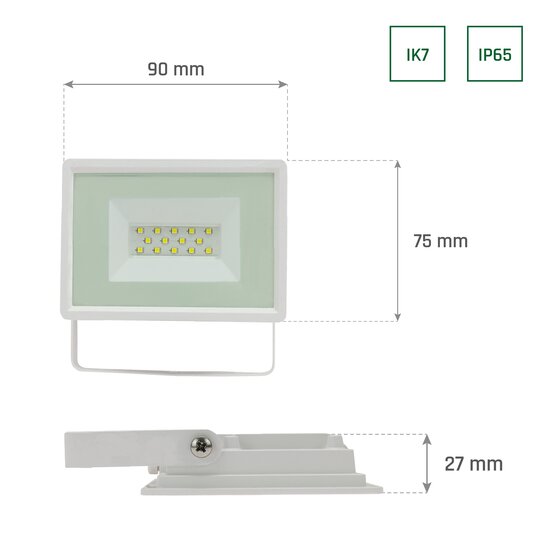 Spectrum LED NOCTIS LUX 3 FLOODLIGHT 10W NW 230V IP65 - Ideal para iluminación exterior