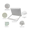 Spectrum LED NOCTIS LUX 3 FLOODLIGHT 100W CW 230V IP65 270X210X27MM WHITE - Iluminación ideal para espacios exteriores
