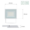 Spectrum LED NOCTIS LUX 3 FLOODLIGHT 100W CW 230V IP65 270X210X27MM WHITE - Iluminación ideal para espacios exteriores